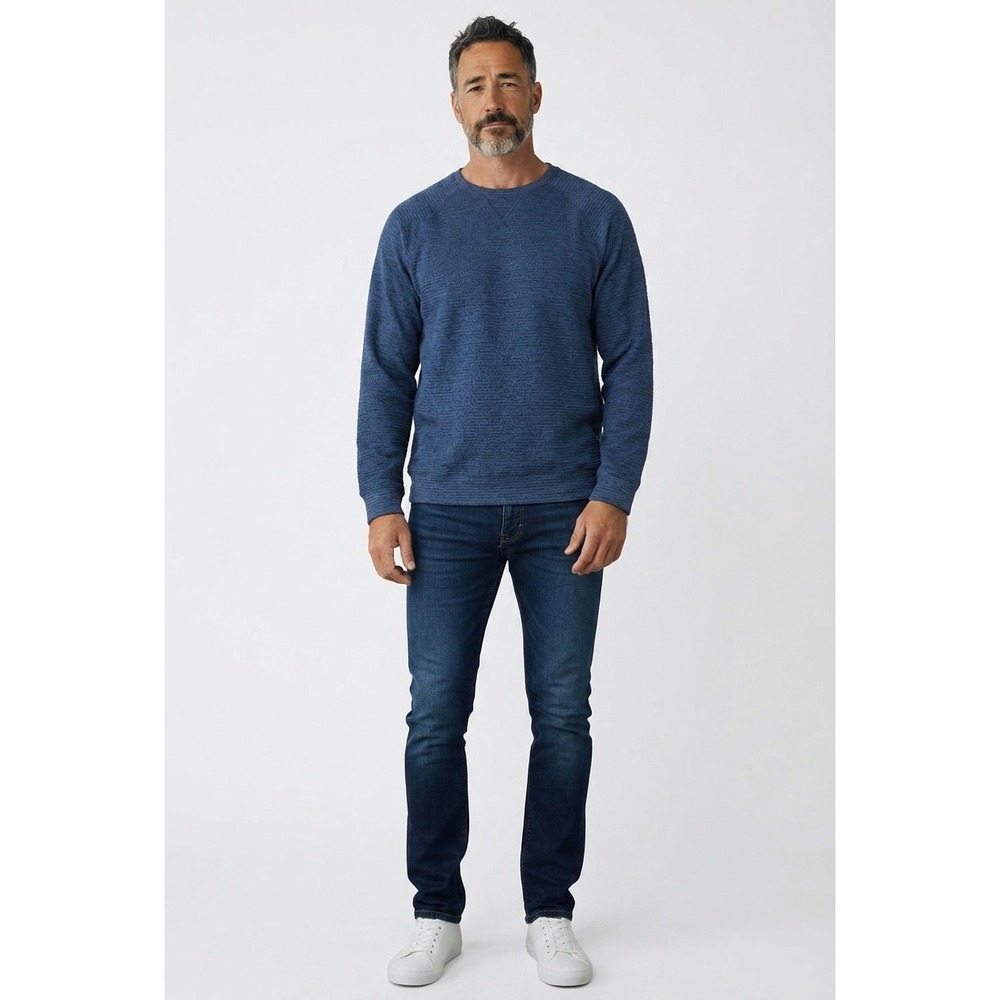 VRST Mens Recharge Lunar Crewneck Sweatshirt Dark Blue XL MAX23106 UPF 30+ NEW
